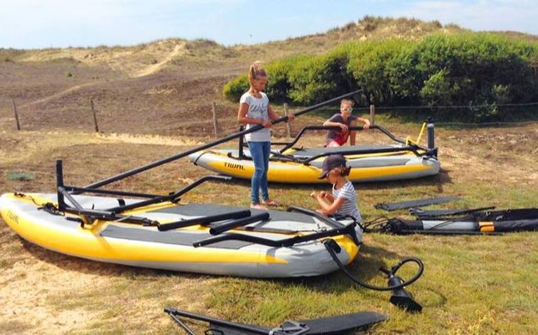 Get on the water in 20 mins with an inflatable sailboat 