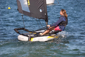 Inflatable Maintenance Free sailing dinghy  with padding