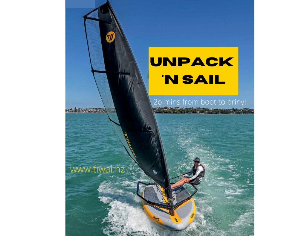 Easy to sail and comfortable inflatable sailboat